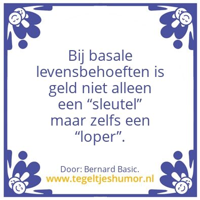 Tegeltje: De loper.