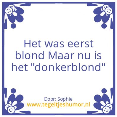 Tegeltje: In orde