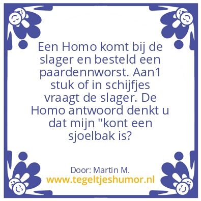 Tegeltje: Homo