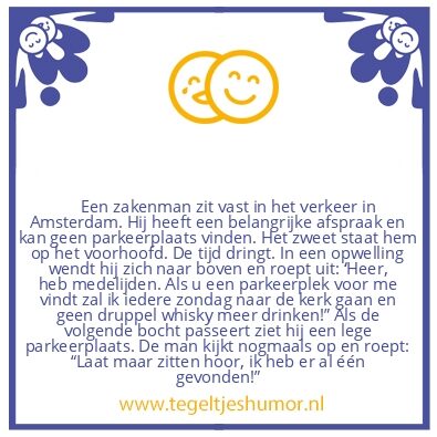 Tegeltje: Parkeerplaats