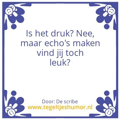 Tegeltje: .