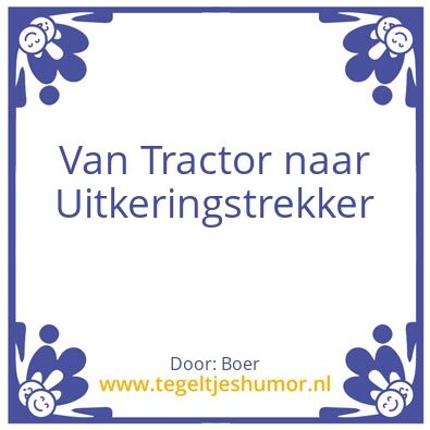 Tegeltje: Boer