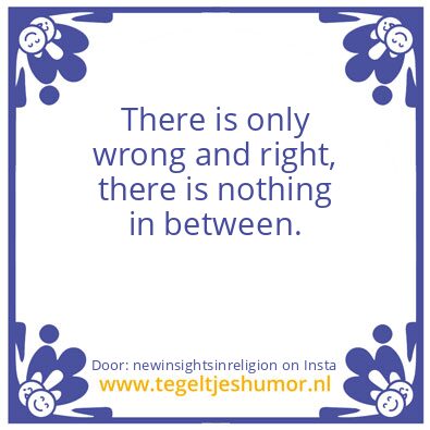 Tegeltje: there is nothing in between.