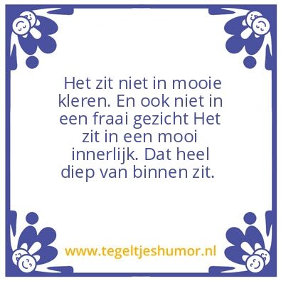 Tegeltje: Innerlijk