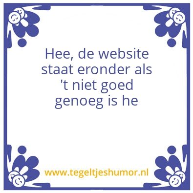 Tegeltje: Hee