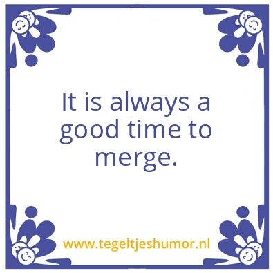 Tegeltje: Merge