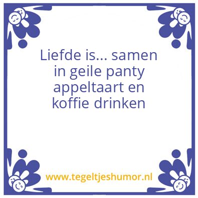 Tegeltje: Appeltaart