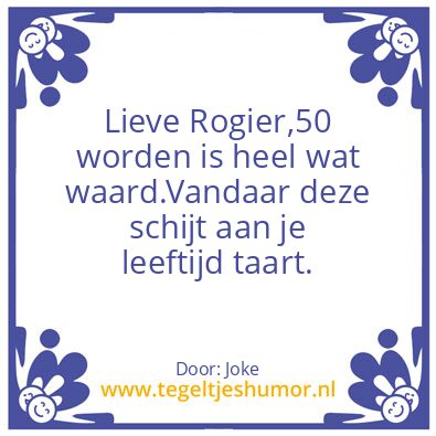 Tegeltje: Rogier