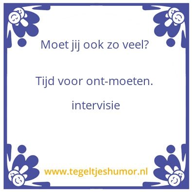 Tegeltje: Moeten