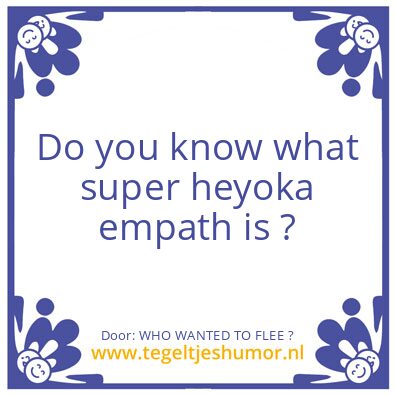 Tegeltje: WHO WANTED TO FLEE ?