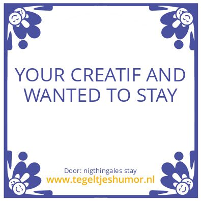Tegeltje: analog optical internet