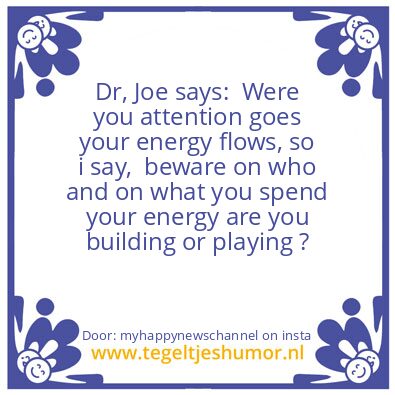 Tegeltje: Your Energy.