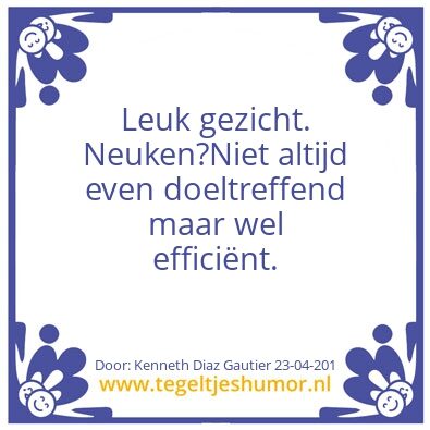 Tegeltje: Openingszin