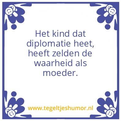 Tegeltje: Waarheid