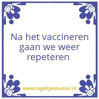 Tegeltje: Koor in de wacht