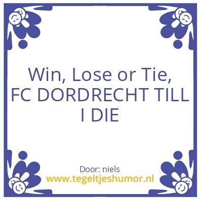 Tegeltje: Dordt