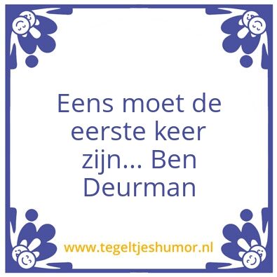 Tegeltje: Ben