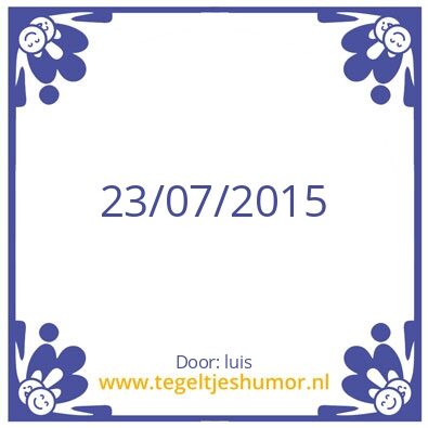 Tegeltje: tegel