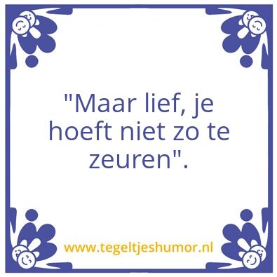 Tegeltje: Hoeft niet