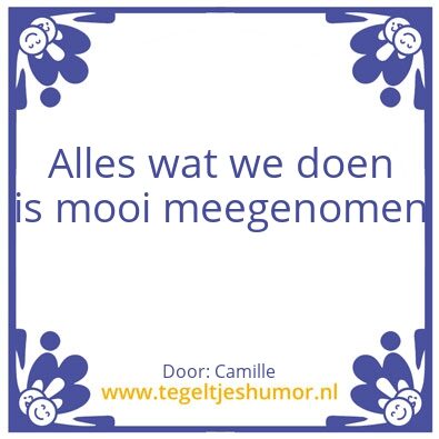 Tegeltje: 1