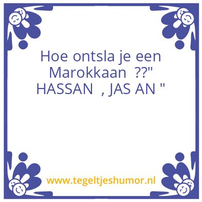 Tegeltje: Marokko