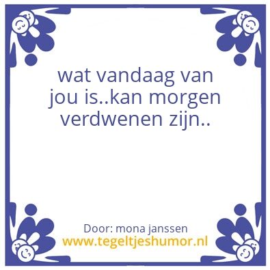 Tegeltje: mona