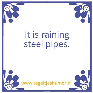 Tegeltje: Regen