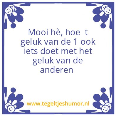 Tegeltje: Geluk
