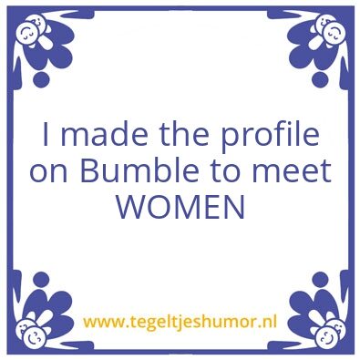 Tegeltje: Bumble