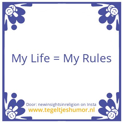 Tegeltje: Fuck the devil !