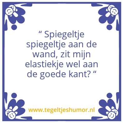 Tegeltje: Elastiekje