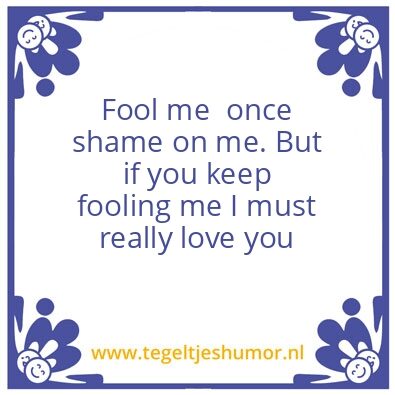 Tegeltje: Love