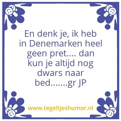 Tegeltje: Spreuk van de dag