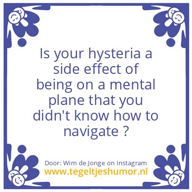 Tegeltje: Unwanted side effects ?