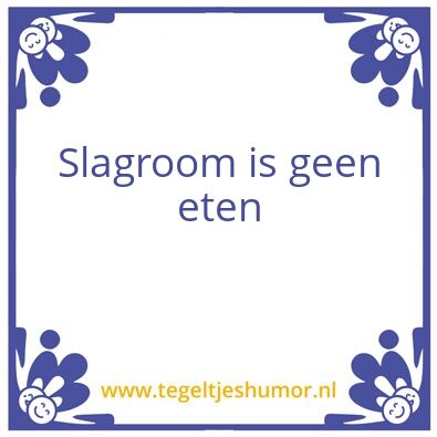 Tegeltje: Slag