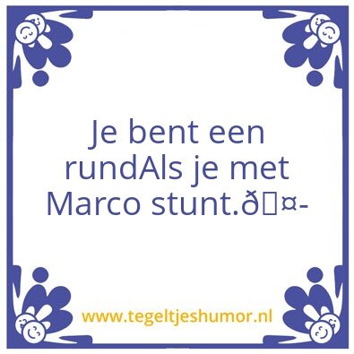 Tegeltje: Pechvogel