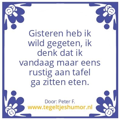 Tegeltje: wildseizoen