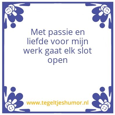 Tegeltje: Slotenmaker