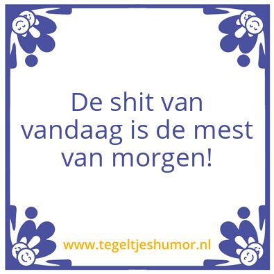 Tegeltje: Shit