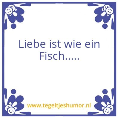 Tegeltje: Fisch