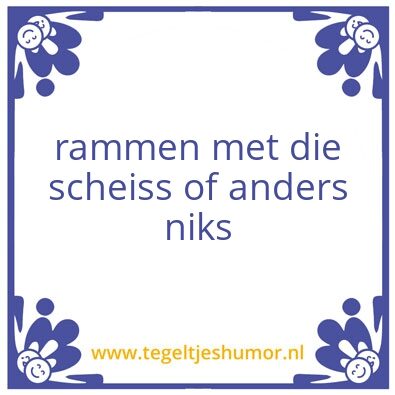 Tegeltje: tjeerd