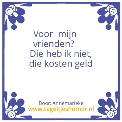 Tegeltje: Vrienden
