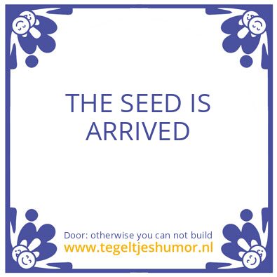 Tegeltje: Time is linear
