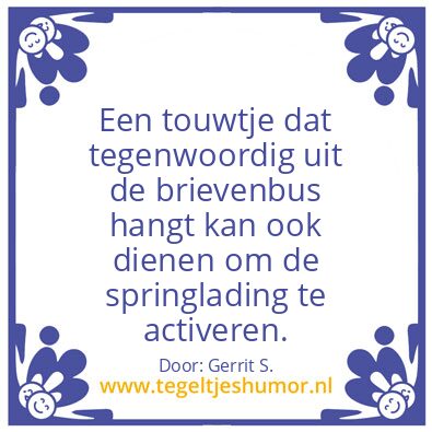 Tegeltje: Ik ben Gerrit.