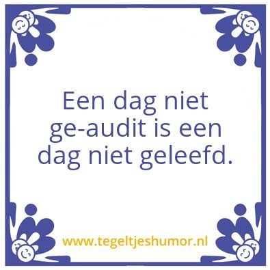 Tegeltje: audit