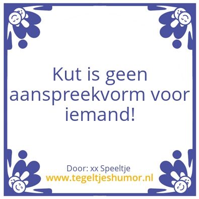 Tegeltje: levensregels