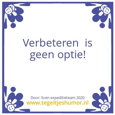 Tegeltje: zlm expeditieteam 2020
