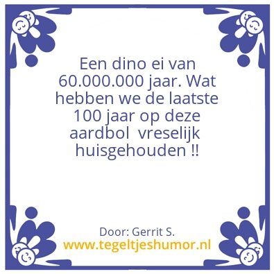 Tegeltje: Ik ben Gerrit.