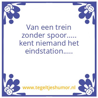 Tegeltje: Trein