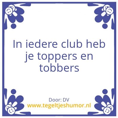 Tegeltje: toppers